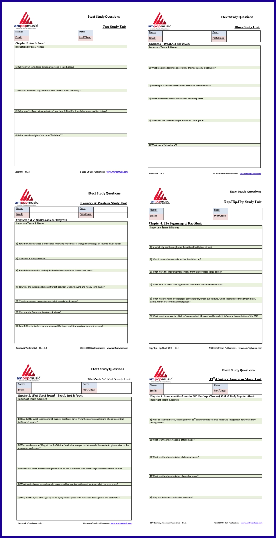 Study Qs Sample of Six