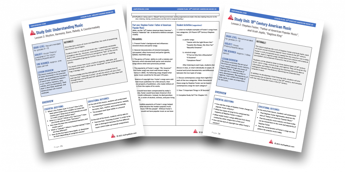 Lesson Plans 02 AmPopMusic Lesson Plans